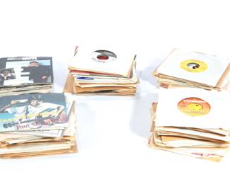 Lot of 150 1970s-1980s Vintage 45 RPM Records Rock Country Etc #3

