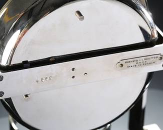 *Rare* 1930s Jean-Léon Reutter PO1 ATMOS Clock Nickel Plated Art Deco Brevets J.L. Reutter S.G.D.G. P01