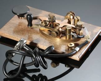 Western Electric Ham Radio Morse Code Key Telegraph Sounder
