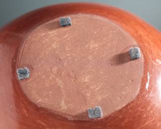  San Juan Pot Carved Redware Native American Pottery 
