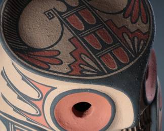 Maxine G. Toya Jemez Owl Pottery Figure Pueblo Art Native American&nbsp;

