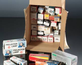 Lot of 40+ Vintage Projector Lamps Bulbs 
