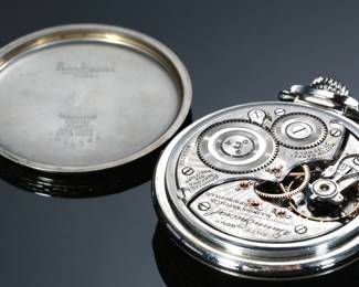 1927 Illinois Bunn Special Type III Model 14 60 Hr. Pocket Watch 14k White Gold Filled 21 Jewels 16s
