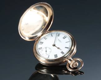 1903 Waltham Grade 620 Model 1899 Pocket Watch 16s 15 Jewel GF Double Hunter Case
