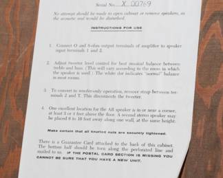 Acoustic Research AR-2x Vintage HI-Fi Speakers Pair AR AR-2 X 
