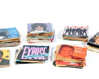 Lot of 150 1970s-1980s Vintage 45 RPM Records Rock Country Etc #6

