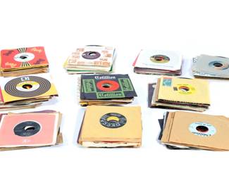 Lot of 150 1970s-1980s Vintage 45 RPM Records Rock Country Etc #5
