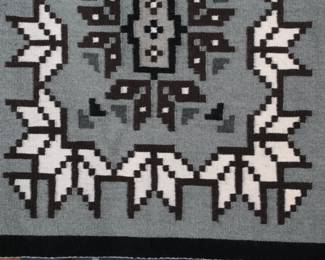 Navajo Two Grey Hills Rug Linda Joe Native American Art 
