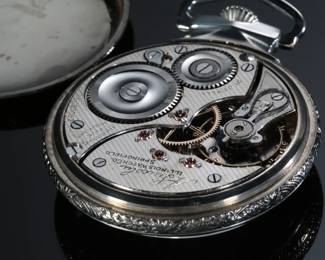 1923 Illinois Abe Lincoln Model 9 Pocket Watch 21 Jewel 16s A
