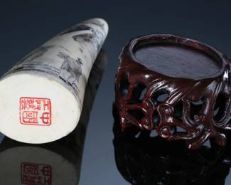 Faux Chinese Scrimshaw 
