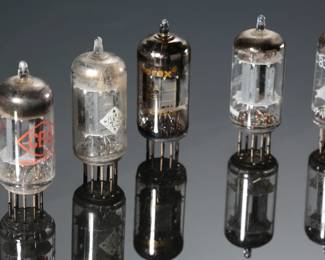 Lot of 9 Vintage 12AX7/ECC83 Vacuum Tubes Telefunken Mullard
