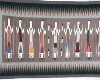 Navajo Yei Rug Sharon Chischilly Native American Art 
