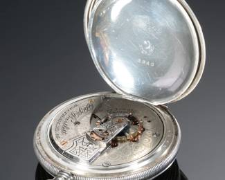 1907 Waltham P.S. Bartlett Model 1883 Pocket Watch Sterling Silver Case 
