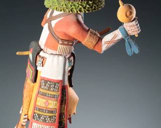 Erwin Phillips Badger Hopi Kachina Carved Wood Katsina
