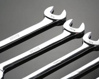 7pc Snap-On VS SAE 4-Way Angle Head Wrench Set Open End 
