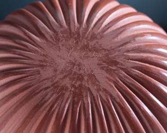 Emma Yepa Jemez Pueblo Carved Redware Pot Native American Pottery Vase
