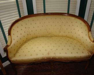 French upholstered settee