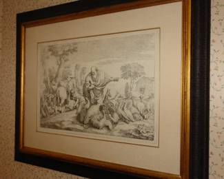 GAETANO ZOMPINI (Italian, 1700-1778) After GIOVANNI BENEDETTO CASTIGLIONE Noah Leading the Animals to the Ark, circa 1786 Etching on paper 12" H x 17" W