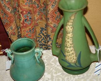 Roseville pottery vases