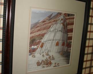 ROY GERRARD (English, 1935-1997) Sitting on the Steps, 1980 Watercolor and ink on paper Note: This may be an original illustration from one of his children’s books. Can on occasion achieve higher value in the right context of illustration art $1,000-2,000 - 15" H x 13" W