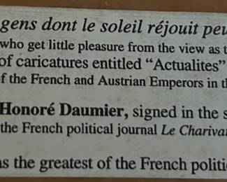 Honore Daumler - French Political Cartoonist - 1855