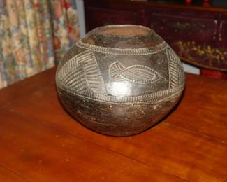 Zulu 'Ukhanba' Beer Vessel. African earthenware 