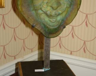 Glass Sculpture on Pedestal "Depose Daum": by (Amalric) A. Walter - Rue Des Chistalleries - Nancy, France