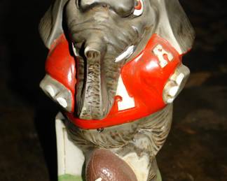 Vintage McCormack Alabama (Bama) Crimson Tide - Big A Football mascot Decanter by Ceramarte - 1974