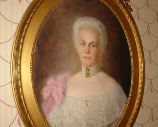 JOHN EDVARD AHLBERG (Swedish, 1881-1962) Portrait of a Lady, circa 1910 Oil on canvas - 27.5" H x 21.5" W