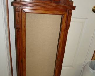 Eastlake period wall clock case - converted into a display shelf - glass shelves not shown