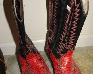 Snakeskin boots