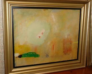 Martin Mull (American, 1943 - 2024) Accident, 1995 - Oil on paper, mounted on linen 23" H x 18" W