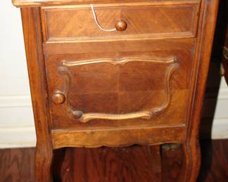 French Country Nightstand  Cabinet