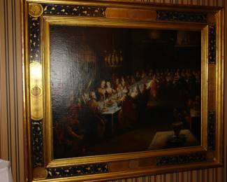After JAN HARMENSZ MÜLLER (1571-1628) The Feast of Belshazzar Oil on canvas. 26" H x 32.5" W