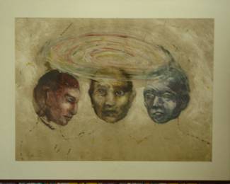 KATHLEEN MORRIS (American, b. 1946)  "Chosen" Monotype - Size 29" H x 39.5" W