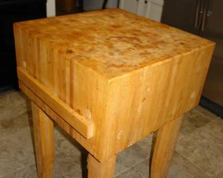 Kitchen butcher block island