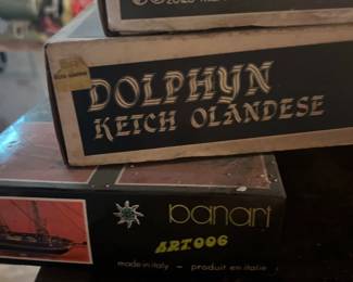 Vintage Ship Model Kits. art 006 banart