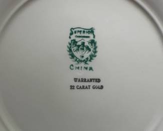 Superior China 22 Carat Gold