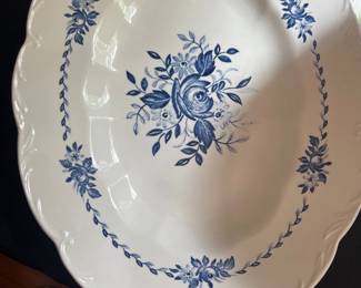 Vintage Dresden Blue English Ironstone Platter