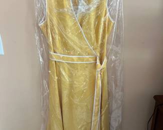 talbots yellow dress