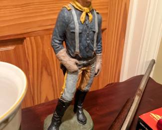 Vintage Collectible Michael Garman Statue "Cavalry Captain" 