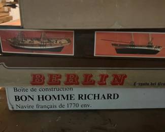 Vintage Ship Model Kits Bon Homme Richard 