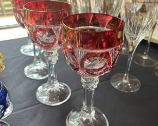 Amaris Cranberry glass 