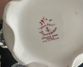 Moss rose english bone china