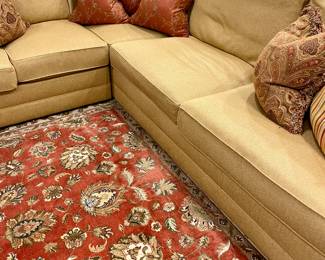 Beautiful Henredon sofa and great handmade carpet