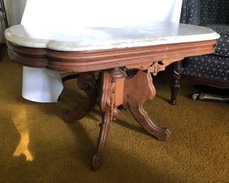 marble top table