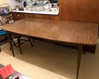 MCM table kitchen 1 leaf 12"  overall dimensions 72" x 40".