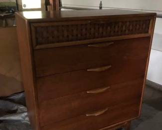 MCM Lane dresser also low dresser 9 drawer with mirror