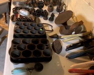 Lots of antique iron