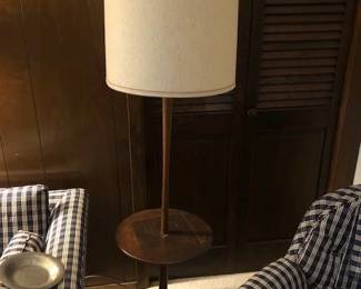 MCM Walnut floor lamp